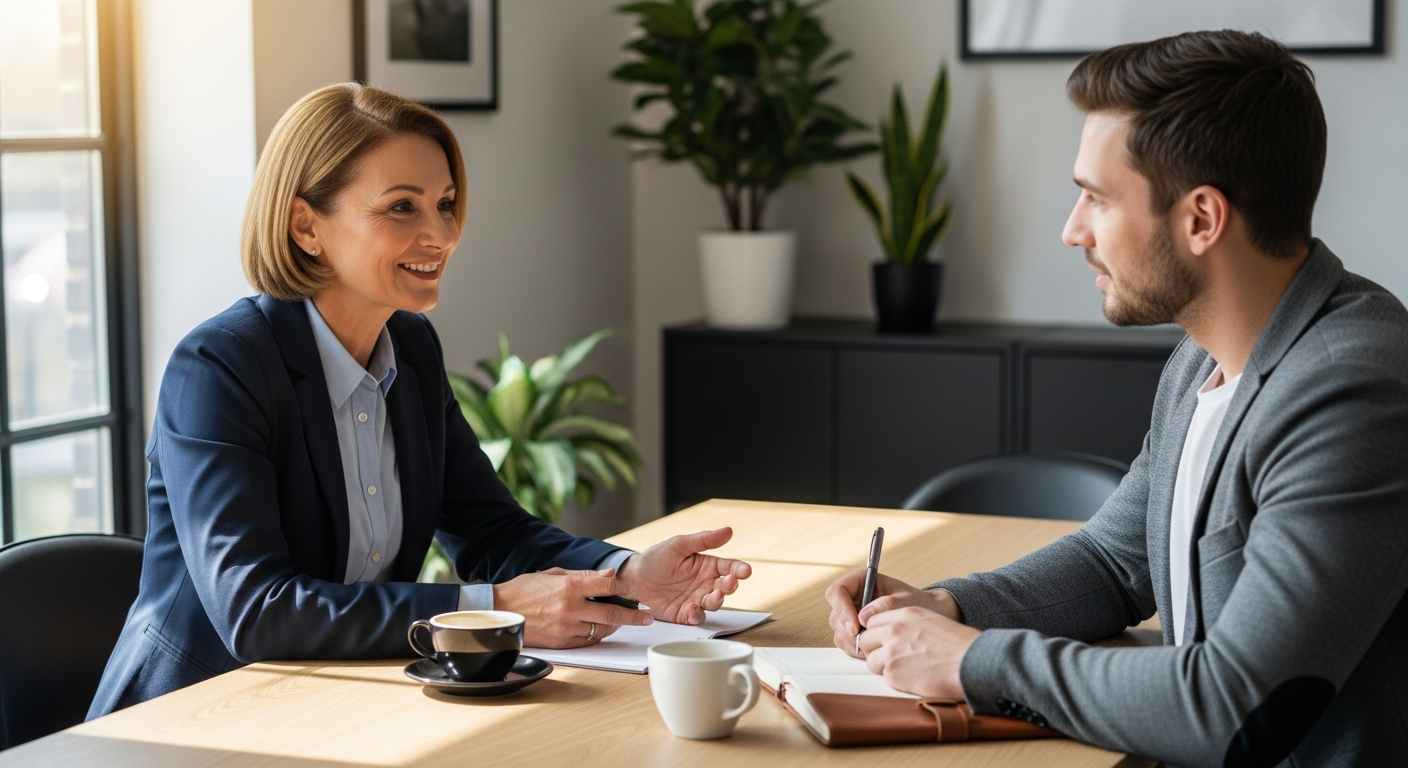 Business mentor coaching session